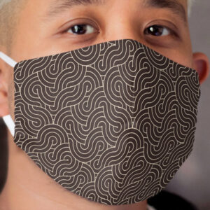 SWIRL / Coffee Cloth Face Mask