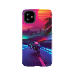 Synthwave Midnight Outrun Tough Phone Case