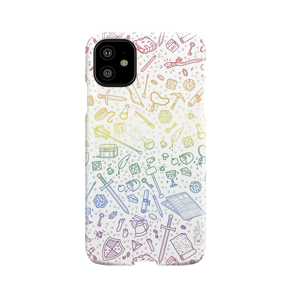 Tabletop Rpg Pattern Rainbow Phone Case