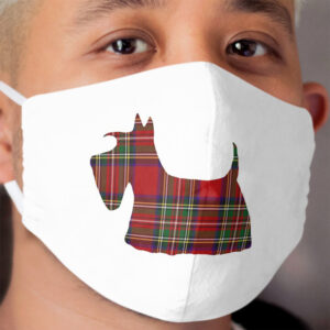 Tartan Scottie Dog Cloth Face Mask