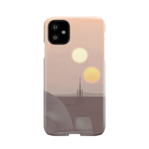 Tatooine Retro Travel Poster Phone Case