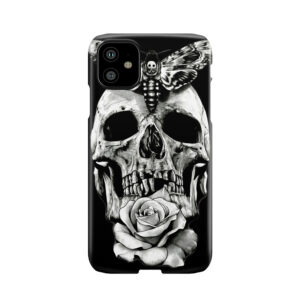 Tattoo - Butterfly On Skull Phone Case