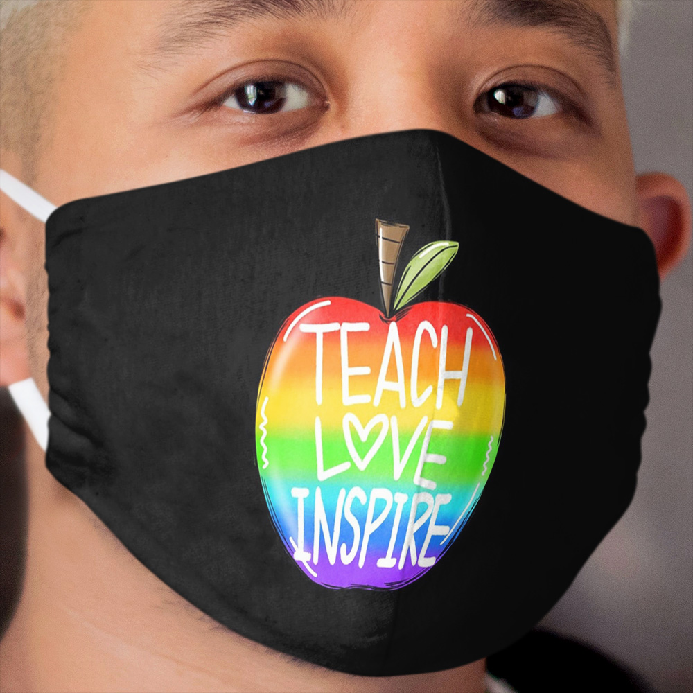 teach love inspire Cloth Face Mask 2