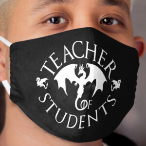 Teacher of Students Rounded - White Cloth Face Mask