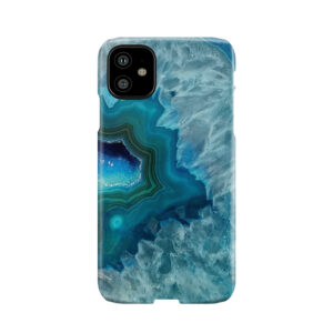 Teal Druzy Agate Quartz Phone Case