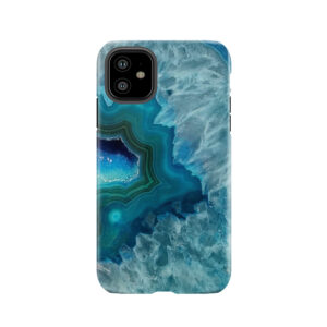 Teal Druzy Agate Quartz Tough Phone Case