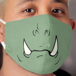 Team Orc - Orc Mouth Tusks Cloth Face Mask