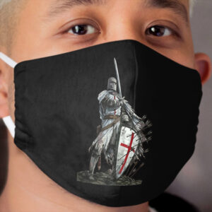 Templar Shield Cross Medieval Warrior Sword Knights Templar Armor Helmet Emblem Cloth Face Mask