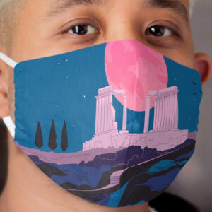 Temple of Poseidon at Sounion Cloth Face Mask