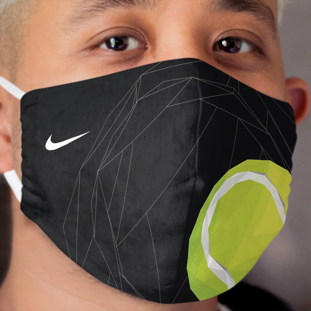 Tennis ball triangle art Cloth Face Mask