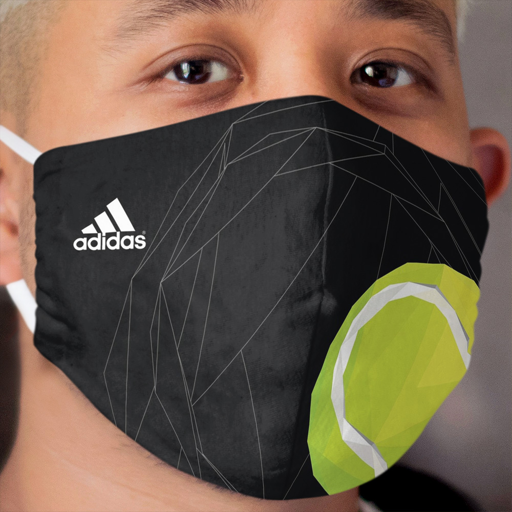 Tennis ball triangle art three stripes Cloth Face Mask