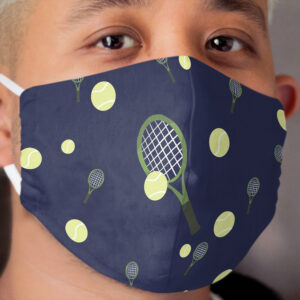 Tennis Pattern Cloth Face Mask