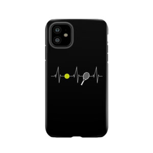 Tennis - Tennis Racket - Tennis Ball Heartbeat Heart Rate - I Love Tennis Tough Phone Case