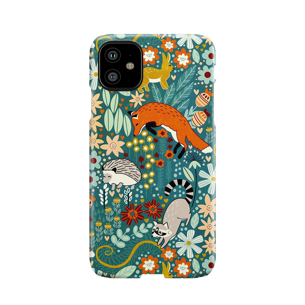 Textured Woodland Pattern Phone Case