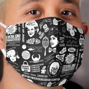 Thank You For Being A Friend Cloth Face Mask 3