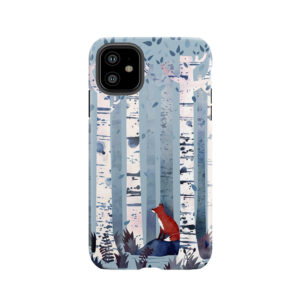 The Birches (In Blue) Tough Phone Case