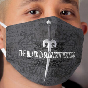 The Black Dagger Brotherhood [black text] Cloth Face Mask