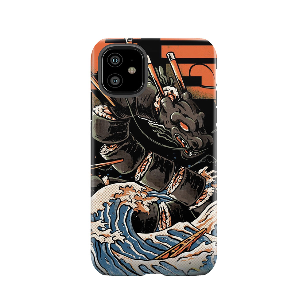 The Black Sushi Dragon Tough Phone Case