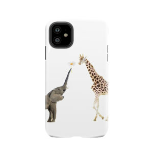 The Giraffe And The Elephant Tough Phone Case