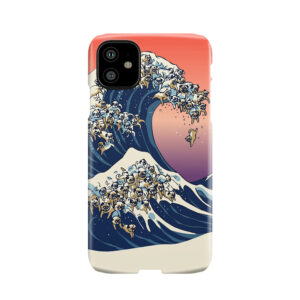 The Great Wave Of Pug Phone Case