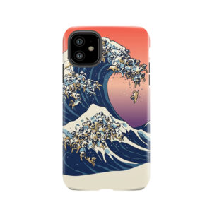 The Great Wave Of Pug Tough Phone Case