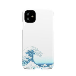 The Great Wave Off Kanagawa - By Hokusai - Monotone Phone Case