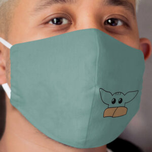 The Green Baby Outline Cloth Face Mask