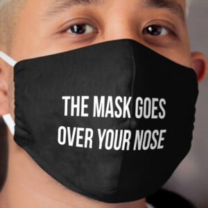 The Cloth Face Mask Goes Over Your Nose Cloth Face Mask