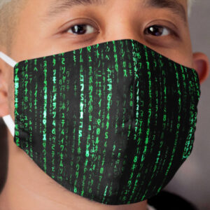 The Matrix Code Cloth Face Mask