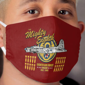 The Mighty Eighth - B-17 Flying Fortress Eighth Air Force Cloth Face Mask