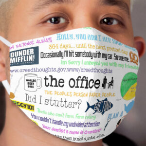 The office collage Cloth Face Mask