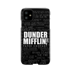 The Office Quotes Dunder Mifflin Inc. Phone Case