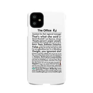 The Office'S Most Famous Lines Phone Case