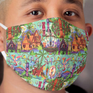 The ORIGINAL Enchanted Tiki Room Collage Cloth Face Mask