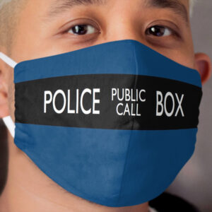 The Police Public Call Box Cloth Face Mask