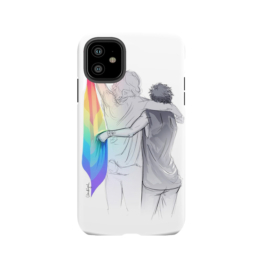 The Rainbow Flag: 'I Would If I Could Not Yet, But Soon.' Tough Phone Case