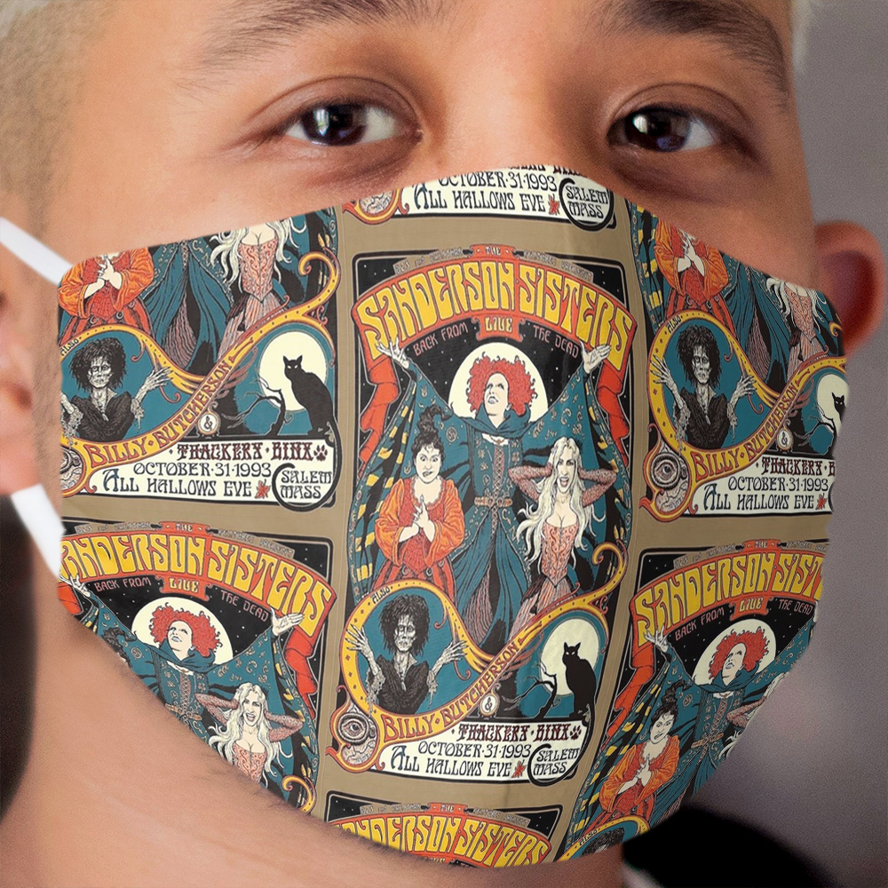 The Sanderson Sisters: LIVE Cloth Face Mask