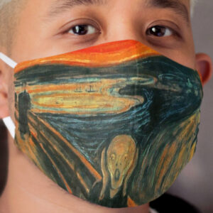 The Scream Painting by Edward Munch Cloth Face Mask