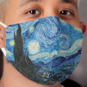 The Starry Night by Vincent Van Gogh Cloth Face Mask