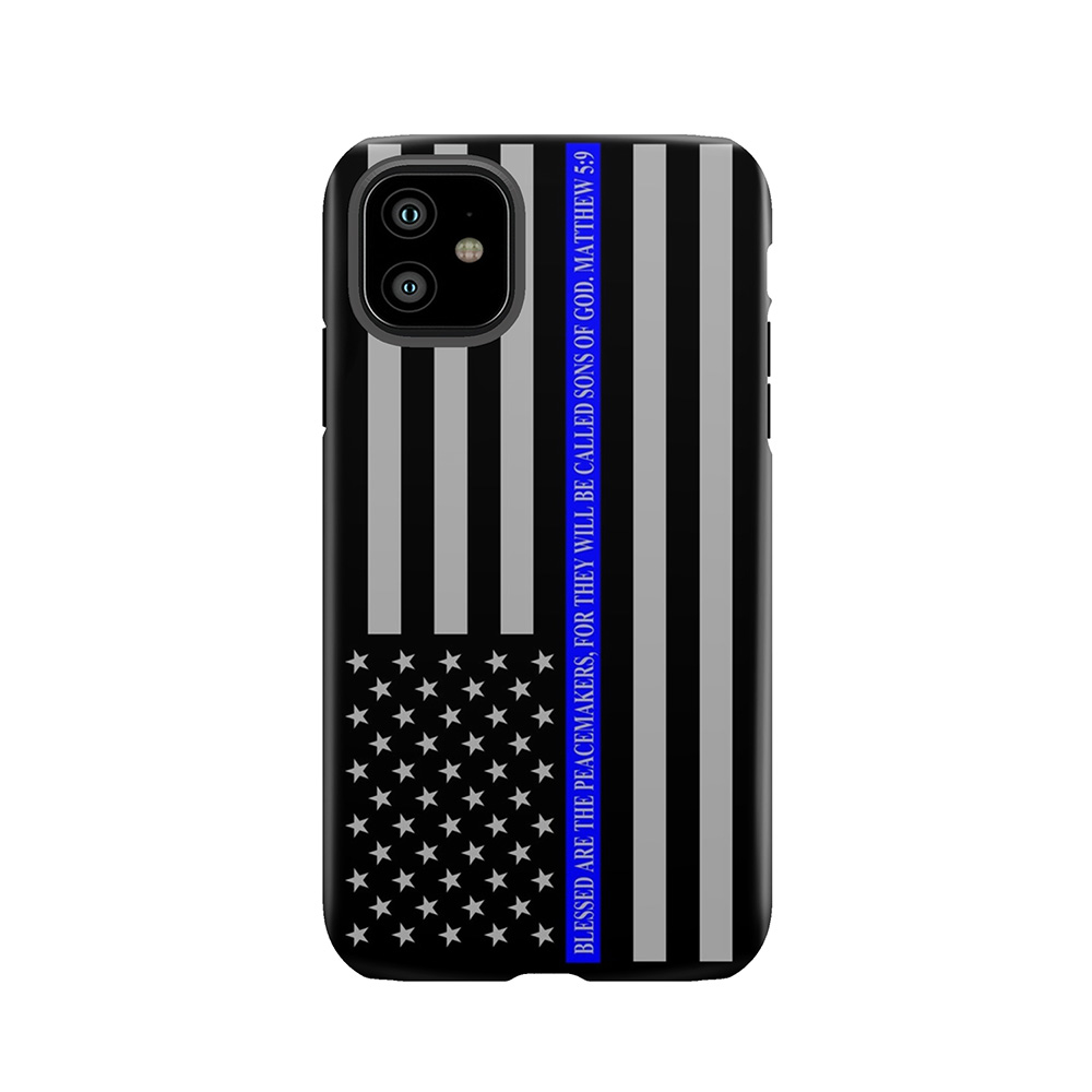 The Thin Blue Line Blessed Are The Peacemakers Tough Phone Case