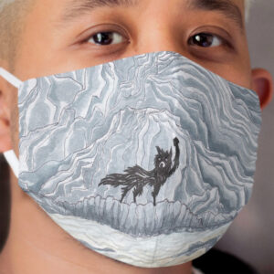 The Winter Wolf - Fantastic Mr Fox by wes Anderson Cloth Face Mask