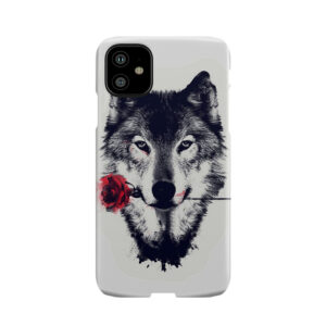 The Wolf With A Rose Phone Case
