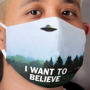 The X Files I Want to Believe Cloth Face Mask