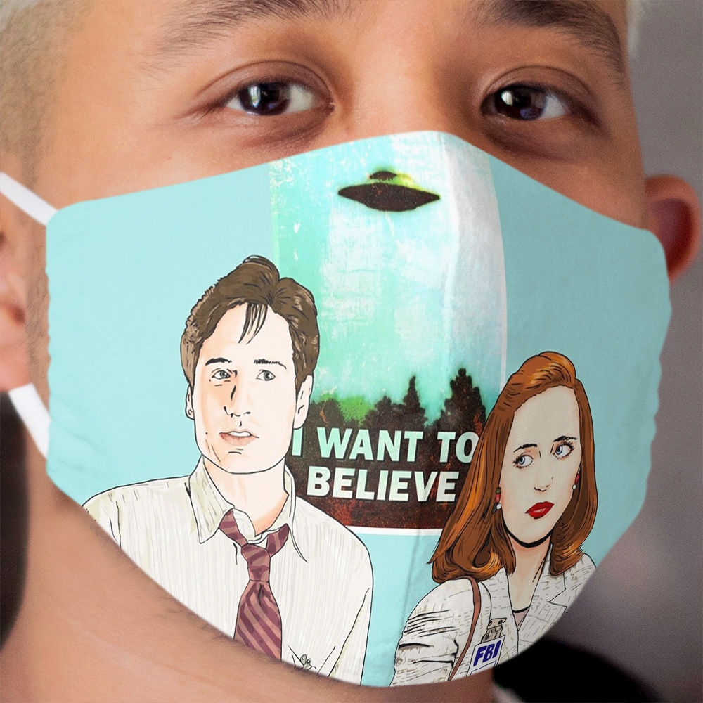 The X files the truth is out there I want to believe by Mimie Cloth Face Mask