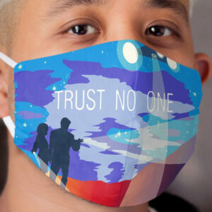 The X Files Trust no one Mulder and Scully Cloth Face Mask