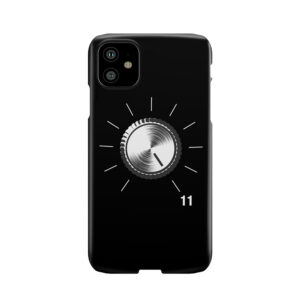These Go To Eleven - Volume Knob - Guitar Print Phone Case