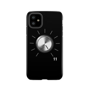These Go To Eleven - Volume Knob - Guitar Print Tough Phone Case