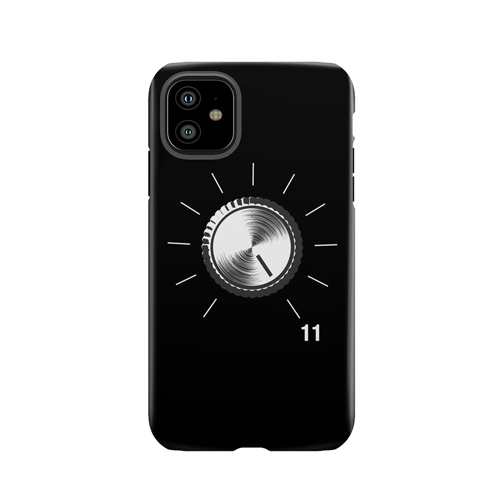 These Go To Eleven - Volume Knob - Guitar Print Tough Phone Case