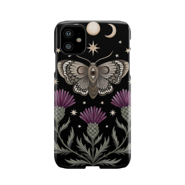 Thistle And Moth Phone Case