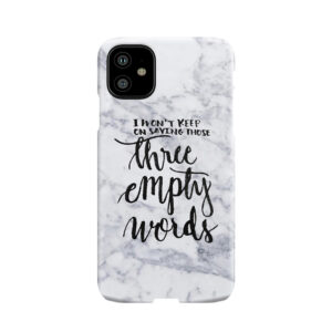 Three Empty Words - Shawn Phone Case